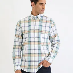 GANT Men Tartan Checks Opaque Checked Casual Shirt-picture-16