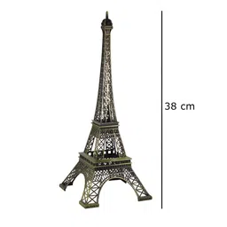 THE QUIRKY HOME Bronze-Toned Eiffel Tower Replica Monument Miniature Curio Showpiece image 3
