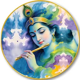 SAF Blue MDF Religious Wall Paintings image 4