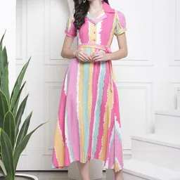 Claura Print A-Line Maxi Dress-image-59