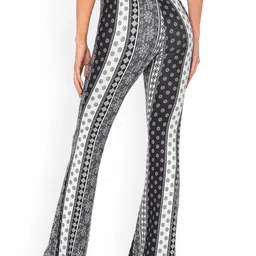 Stylecast X Slyck Women Geometric Printed Bootcut Trouser image 4