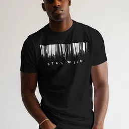 OUTLAWS Men Graphic Printed Round Neck Cotton T-shirt-picture-41