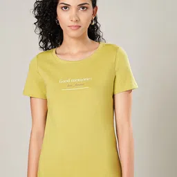 Honey by Pantaloons Women Typography Printed Cotton Top-image-50
