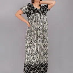 PR PINK ROYAL Printed Maxi Nightdress-image-63