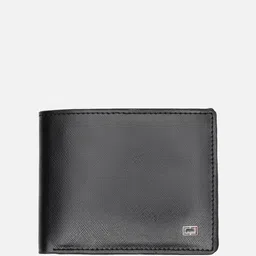 Peter England Men Textured Leather Two Fold Wallet image 2