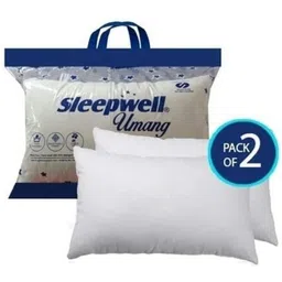 Sleepwell White 2 Pieces Cotton Sleep Rectangle Hypoallergenic Pillows-picture-11