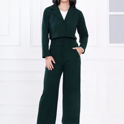 BAESD Notched Lapel Collar Blazer With Trousers-image-64