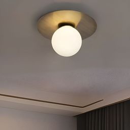 Fos Lighting Gold-Toned & White Ceiling Lamp-picture-26