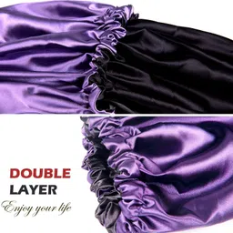 sk rayan Luxury Satin Silk Hair Bonnet Cap for Sleeping, for Curly & All Hair Types image 2