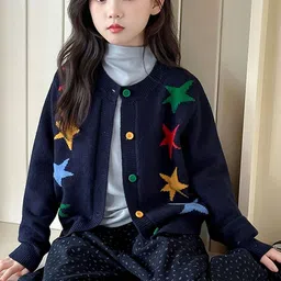 LULU & SKY Girls Printed Cardigan image 3