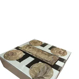 LaVichitra Pack of 6 Round Table Placemat image 3