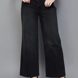 Xpose Women Comfort Wide Leg High-Rise Stretchable Jeans-image-97