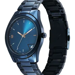 Fastrack Men Brass Dial & Bracelet Style Straps Analogue Watch 3317QM01 image 2