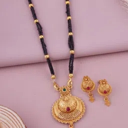Bhanu diam Gold-Plated Alloy Jewellery Set image 3