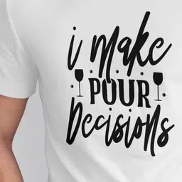 Seekbuylove Typography Printed Round Neck Bio Finish Pure Cotton T-shirt image 3