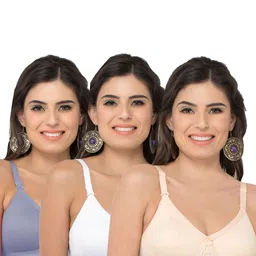 College Girl cg1304 Women Pack Of 3 Full Coverage Lightly Padded Bra image 3