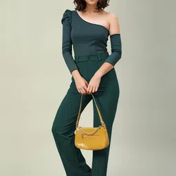 Dream Beauty Fashion Women Straight Fit High-Rise Easy Wash Pleated Trousers image 5