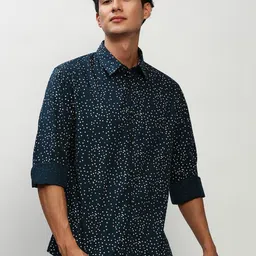 SHOWOFFFF Men Smart Slim Fit Printed Casual Shirt-picture-15