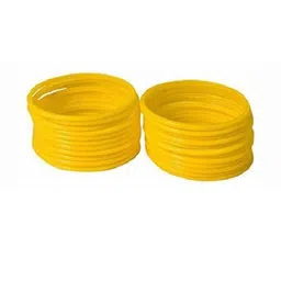 SAVORADE Set Of 24 Yellow Glass Bangle-picture-41