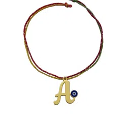 Digital Dress Room A Letter Evil Eye Thread Rakhi image 2