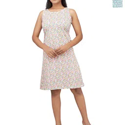 SELINI Pack Of 2 Ethnic Motifs Printed Pure Cotton Nightdress image 1