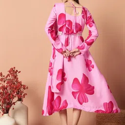 Jash Creation Floral Print Fit & Flare Midi Dress image 5