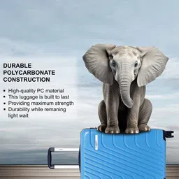 Luggero Textured Hard-Sided Large Trolley Bags image 4