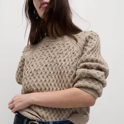 Marks & Spencer Women Embellished Round Neck Pullover-picture-40