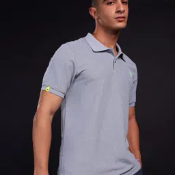 Technosport Men Polo Collar Anti Static Slim Fit T-shirt image 1