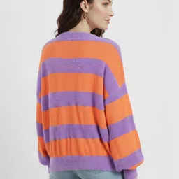 Mast & Harbour Self-Striped Relaxed Pullover image 3