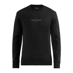 Fred Perry Brand Logo Printed Round Neck Long Sleeves Pullover Sweatshirt image 2