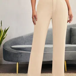 BAESD Women Relaxed Straight Leg High-Rise Trousers-picture-31
