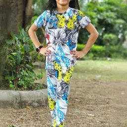 ALANTA Unisex Kids Printed T-shirt with Trousers-picture-55