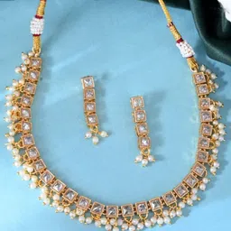 Anouk Cubic Zirconia Studded & Beaded Jewellery Set-picture-40