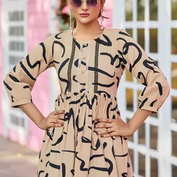 Moda Rapido Printed Round Neck Top With Trousers Co-Ords image 5