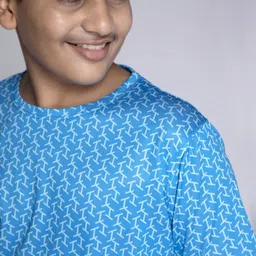 UMILDO Boys Abstract Printed Round Neck Polyester Tshirt image 2