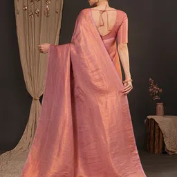 Mitera Ethnic Motifs Silk Blend Designer Kanjeevaram Saree image 2