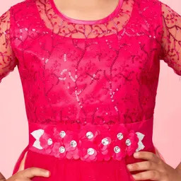 BAESD Floral Print Net Sheath Dress image 2