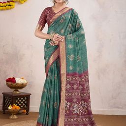 all about you Ethnic Motifs Printed Saree-picture-1