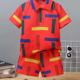 FASTDEAL Boys Printed Shirt With Shorts-picture-17