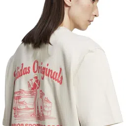 ADIDAS Originals Men Typography Printed V-Neck Applique T-shirt image 3