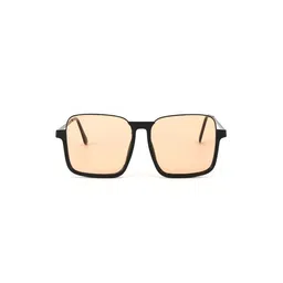 SALTY Men Orange Lens & Black Square Sunglasses with image 4