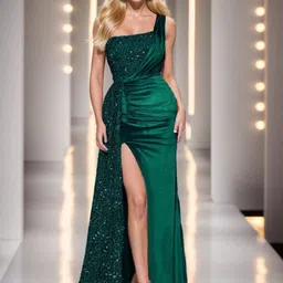 bebe Women Solid Sleeveless Maxi Dress-picture-25