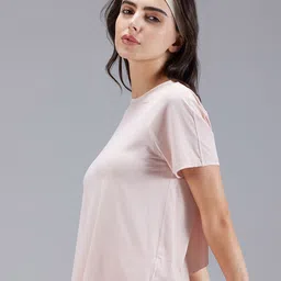 CAVA Solid Round Neck Overlap Top image 4