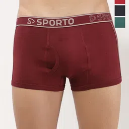 Sporto by Macho Men Pack Of 4 Mid Rise Trunk Sprto-M1020_M1-N1-Prt1-R1-XL-picture-34