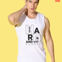 WOOSTRO Pack Of 2 Printed Pure Combed Cotton Gym VestsVWS26(BKLN ORANGE)(HARD WHITE)-picture-22