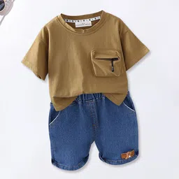 FOREVER FRIDAY Boys Pure Cotton T-shirt With Shorts-image-30