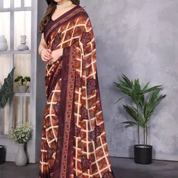 MAHALASA Pure Georgette Handloom Saree image 2