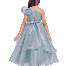 Tiny Kingdom Satin Fit & Flare Maxi Dress image 3