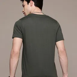 Moda Rapido Men Pack Of 2 Solid Round Neck Regular Fit Cotton T-shirts image 5